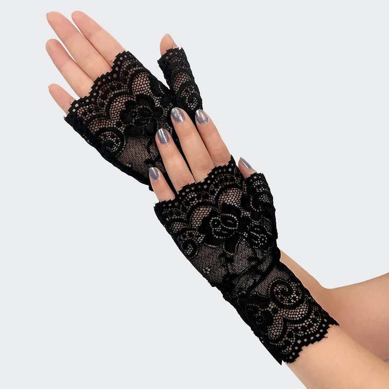 Papoopy Women Gloves for for Wedding, Tea Party, Cosplay, Costume - Image 2